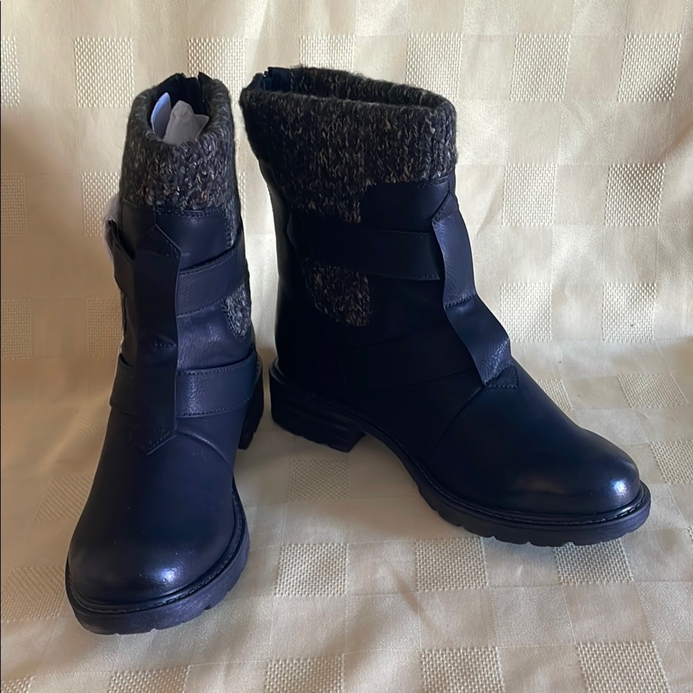 Women's LUKEES BY MUK LUKS  Black Ankle Boots